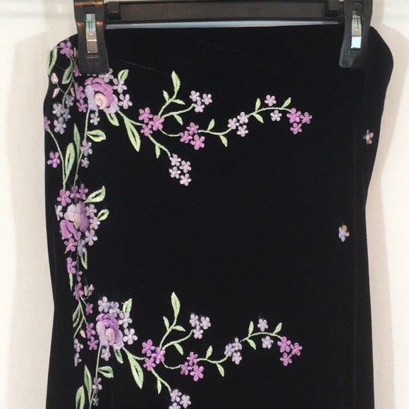 Roberta Bridal Dresses & Skirts - Roberta Velour Embroidered Strapless Dress